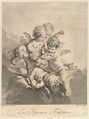 Children playing, Pierre Alexandre Aveline  French, Etching and engraving