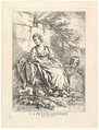 The Young Girl Resting, François Boucher (French, Paris 1703–1770 Paris), Etching; first state of two