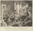 Sancho Pursued by the Kitchen Boys of the Duke, Pierre Alexandre Aveline  French, Etching and engraving