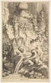 Naiades, Tritons and the Bath of Priap, Pierre Alexandre Aveline  French, Etching and engraving