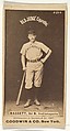 Bassett, 2nd Base, Indianapolis, from the Old Judge series (N172) for Old Judge Cigarettes, Goodwin & Company, Albumen photograph