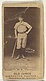 Bassett, 2nd Base, Indianapolis, from the Old Judge series (N172) for Old Judge Cigarettes, Goodwin & Company, Albumen photograph