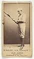 Bogart, 1st Base, Indianapolis, from the Old Judge series (N172) for Old Judge Cigarettes, Goodwin & Company, Albumen photograph
