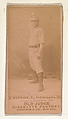 Burdick, Catcher, Indianapolis, from the Old Judge series (N172) for Old Judge Cigarettes, Goodwin & Company, Albumen photograph