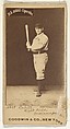 Cahill, Right Field, Indianapolis, from the Old Judge series (N172) for Old Judge Cigarettes, Goodwin & Company, Albumen photograph