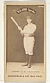 Jerry Denny, 3rd Base, Indianapolis, from the Old Judge series (N172) for Old Judge Cigarettes, Goodwin & Company, Albumen photograph