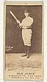 Jerry Denny, 3rd Base, Indianapolis, from the Old Judge series (N172) for Old Judge Cigarettes, Goodwin & Company, Albumen photograph