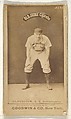 Glasscock, Shortstop, Indianapolis, from the Old Judge series (N172) for Old Judge Cigarettes, Goodwin & Company, Albumen photograph