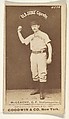 Jack McGeachey, Center Field, Indianapolis, from the Old Judge series (N172) for Old Judge Cigarettes, Goodwin & Company, Albumen photograph