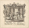 Ticket for Henry Fielding's The Mock Doctor, William Hogarth British, Etching