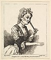 Surprised Woman from Hogarth's "Morning", Richard Livesay  British, Etching
