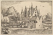 A Castle, plate 22 from "Regiunculae et Villae Aliquot Ducatus Brabantiae", Claes Jansz. Visscher  Dutch, Etching