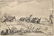 Fields and a Road, plate 8 from "Regiunculae et Villae Aliquot Ducatus Brabantiae", Claes Jansz. Visscher  Dutch, Etching