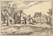 Farms in a Village, from "Regiunculae et Villae Aliquot Ducatus Brabantiae", Claes Jansz. Visscher  Dutch, Etching