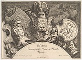 Plate from "Divers Trophées" (Weapon Trophies after the Façade of Palazzo Milesi in Rome), Polidoro da Caravaggio  Italian, Engraving