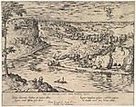 River Landscape with Mercury Abducting Psyche, Simon Novellanus, Etching; first state of two