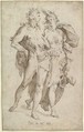 Ceres and Bacchus, Anonymous, Dutch, 17th century (?) Dutch, Pen and brown and dark brown ink