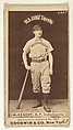 Jack McGeachey, Center Field, Indianapolis, from the Old Judge series (N172) for Old Judge Cigarettes, Goodwin & Company, Albumen photograph
