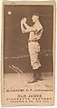 Jack McGeachey, Center Field, Indianapolis, from the Old Judge series (N172) for Old Judge Cigarettes, Goodwin & Company, Albumen photograph