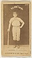 John Thomas "Tug" Arundel, Catcher, Indianapolis, from the Old Judge series (N172) for Old Judge Cigarettes, Goodwin & Company, Albumen photograph