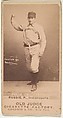Amos Rusie, Pitcher, Indianapolis, from the Old Judge series (N172) for Old Judge Cigarettes, Goodwin & Company, Albumen photograph