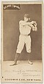 Shomberg, 1st Base, Indianapolis, from the Old Judge series (N172) for Old Judge Cigarettes, Goodwin & Company, Albumen photograph