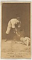 Myers, Catcher, Indianapolis, from the Old Judge series (N172) for Old Judge Cigarettes, Goodwin & Company, Albumen photograph