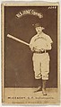 Jack McGeachey, Center Field, Indianapolis, from the Old Judge series (N172) for Old Judge Cigarettes, Goodwin & Company, Albumen photograph