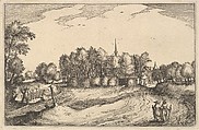 A Convent, plate 13 from "Regiunculae et Villae Aliquot Ducatus Brabantiae", Claes Jansz. Visscher  Dutch, Etching