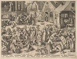 Charity (Charitas) from The Virtues, Philips Galle  Netherlandish, Engraving
