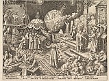 Temperance (Temperantia), from "The Virtues", Philips Galle  Netherlandish, Engraving; first state of two
