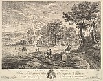 View near Bruges (Vue Prés [sic] de Bruges), Martin de Monchy  French, Etching and engraving