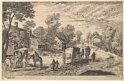 Path Through a Village, Aegidius Sadeler II  Netherlandish, Engraving