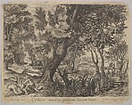 The Thieves Robbing the Man from The Good Samaritan, Jan Brueghel the Elder  Netherlandish, Engraving