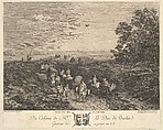 Flanders Road (Route de Flandre) after a painting in the collection of the Duc de Praslin, Balthasar Anton Dunker  Swiss, Etching and engraving