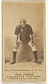 William "California" Brown, Catcher, New York, from the Old Judge series (N172) for Old Judge Cigarettes, Goodwin & Company, Albumen photograph