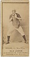 William "California" Brown, Catcher, New York, from the Old Judge series (N172) for Old Judge Cigarettes, Goodwin & Company, Albumen photograph