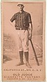 William "California" Brown, Catcher, New York, from the Old Judge series (N172) for Old Judge Cigarettes, Goodwin & Company, Albumen photograph