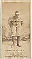 Cleveland, 3rd Base, New York, from the Old Judge series (N172) for Old Judge Cigarettes, Goodwin & Company, Albumen photograph