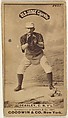 Thomas H. "Pat" Deasley, Catcher, New York, from the Old Judge series (N172) for Old Judge Cigarettes, Goodwin & Company, Albumen photograph