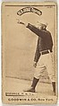 Bill George, Pitcher, New York, from the Old Judge series (N172) for Old Judge Cigarettes, Goodwin & Company, Albumen photograph