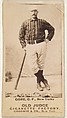 George F. "Piano Legs" Gore, Center Field, New York, from the Old Judge series (N172) for Old Judge Cigarettes, Goodwin & Company, Albumen photograph