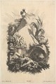 Frontispiece for Book of Cartouches, Johann Georg Hertel  German, Etching and engraving (reverse copy)