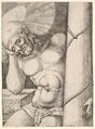 The Man of Sorrows at the Column, Nicolaas Hogenberg (Netherlandish, Munich ca. 1500–1539 Mechelen), Etching