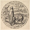 The Misanthrope Robbed by the World, from Twelve Flemish Proverbs, Pieter Bruegel the Elder Netherlandish, Engraving