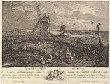Second View of the Surroundings of Bruges (IIe. Vue des environs de Bruges), Jacques Philippe Le Bas  French, Etching and engraving