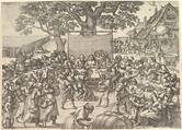 Peasant Wedding, Peeter van der Borcht (Netherlandish, Mechelen ca. 1535–1608 Antwerp), Etching