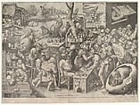 The Stone Operation or the Witch of Mallegem, Pieter Bruegel the Elder  Netherlandish, Engraving; third state of five