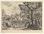 Wooded Region (Pagus Nemorosus), from "The Large Landscapes", Pieter Bruegel the Elder Netherlandish, Etching with engraving; first state of two