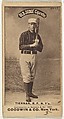 Michael "Silent Mike" Joseph Tiernan, Right Field, New York, from the Old Judge series (N172) for Old Judge Cigarettes, Goodwin & Company, Albumen photograph